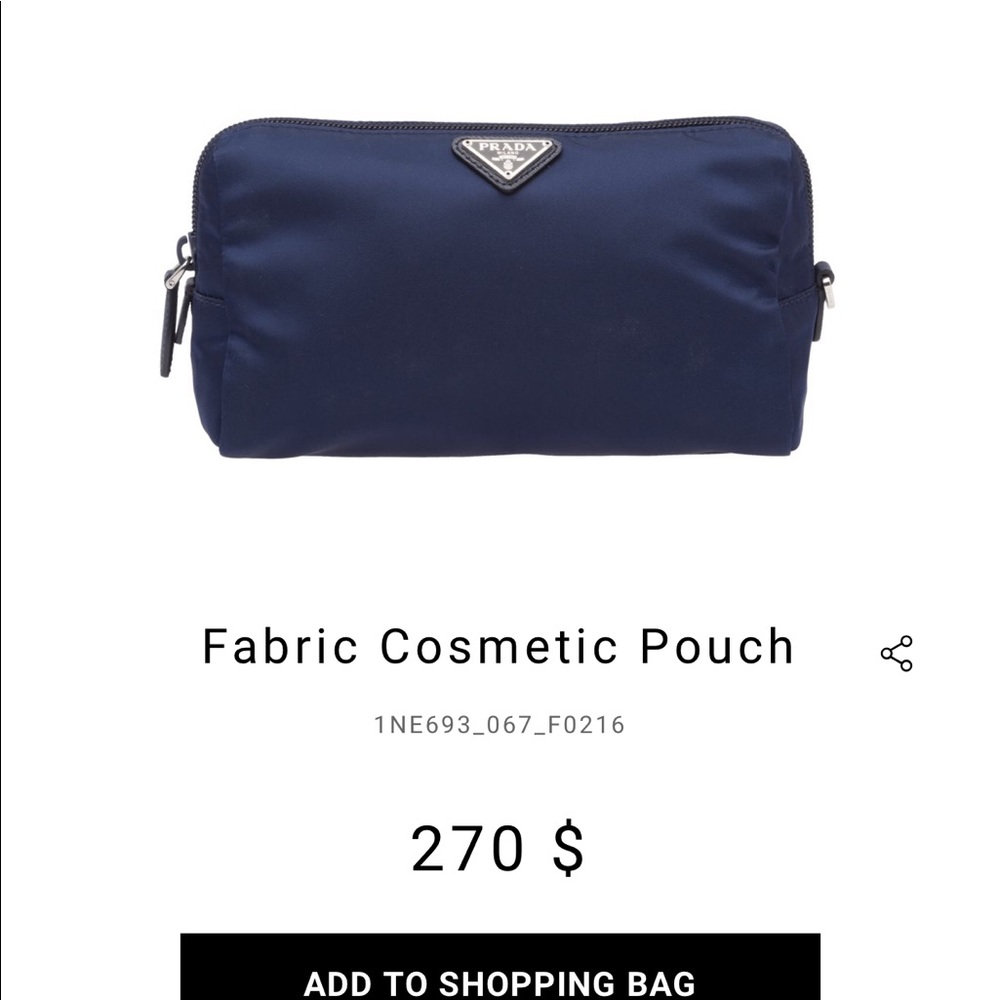Prada Fabric Pouch